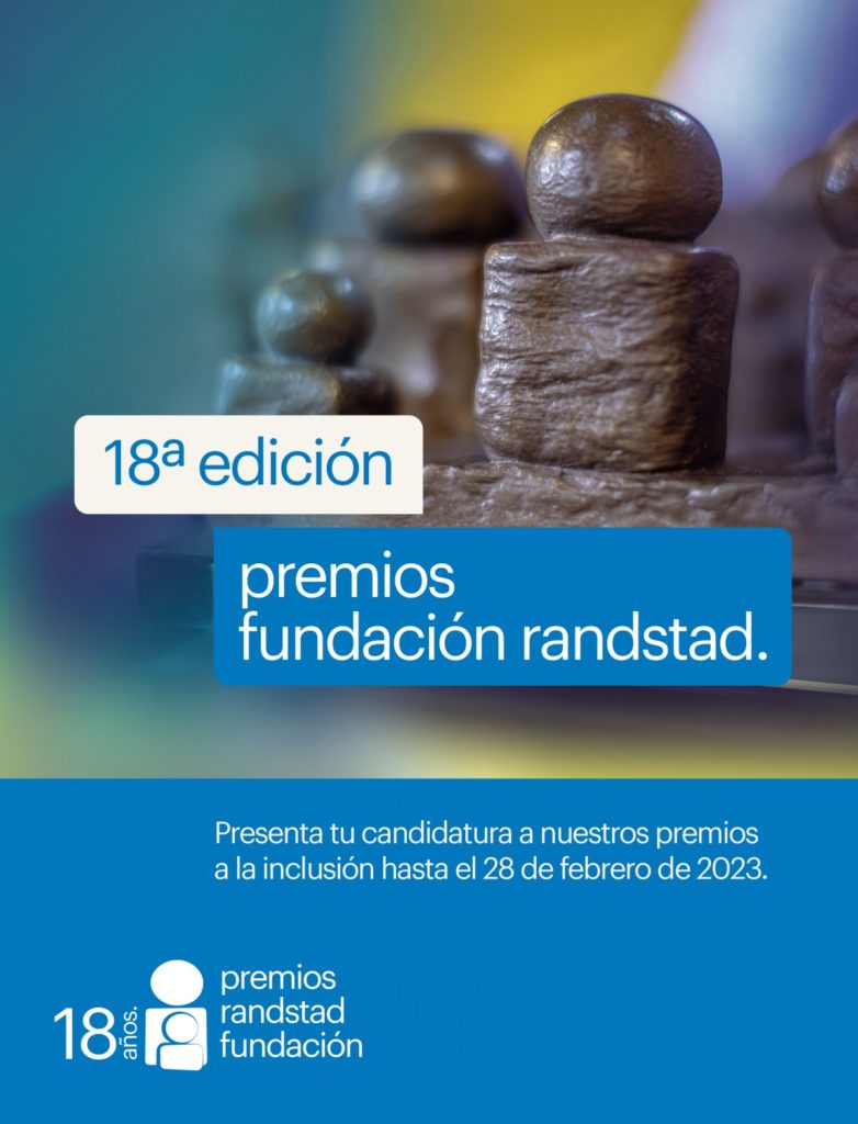Cartel de convocatoria de los premios Fundación Randstad