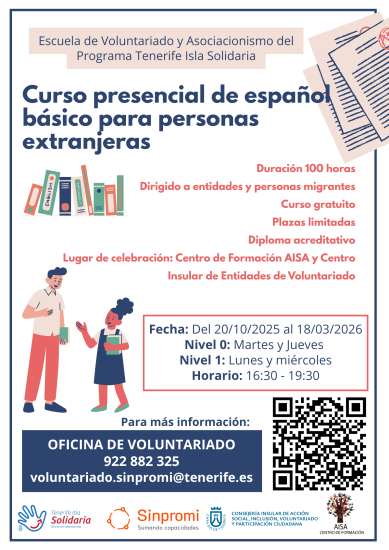 Cartel Español para personas extranjeras