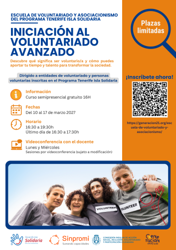 Cartelería Inciación al voluntariado Avanzado