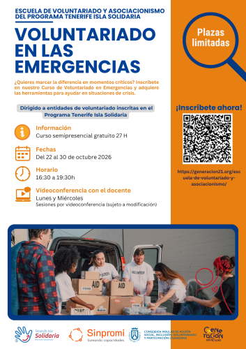 Cartelería Voluntariado en las emergencias